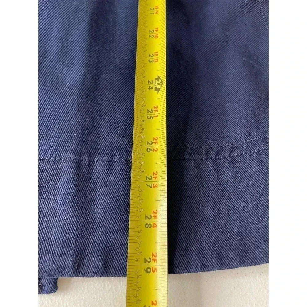 J Crew Heavyweight  Cotton Peacoat size 6 Navy Twill preppy nautical - Picture 8 of 12